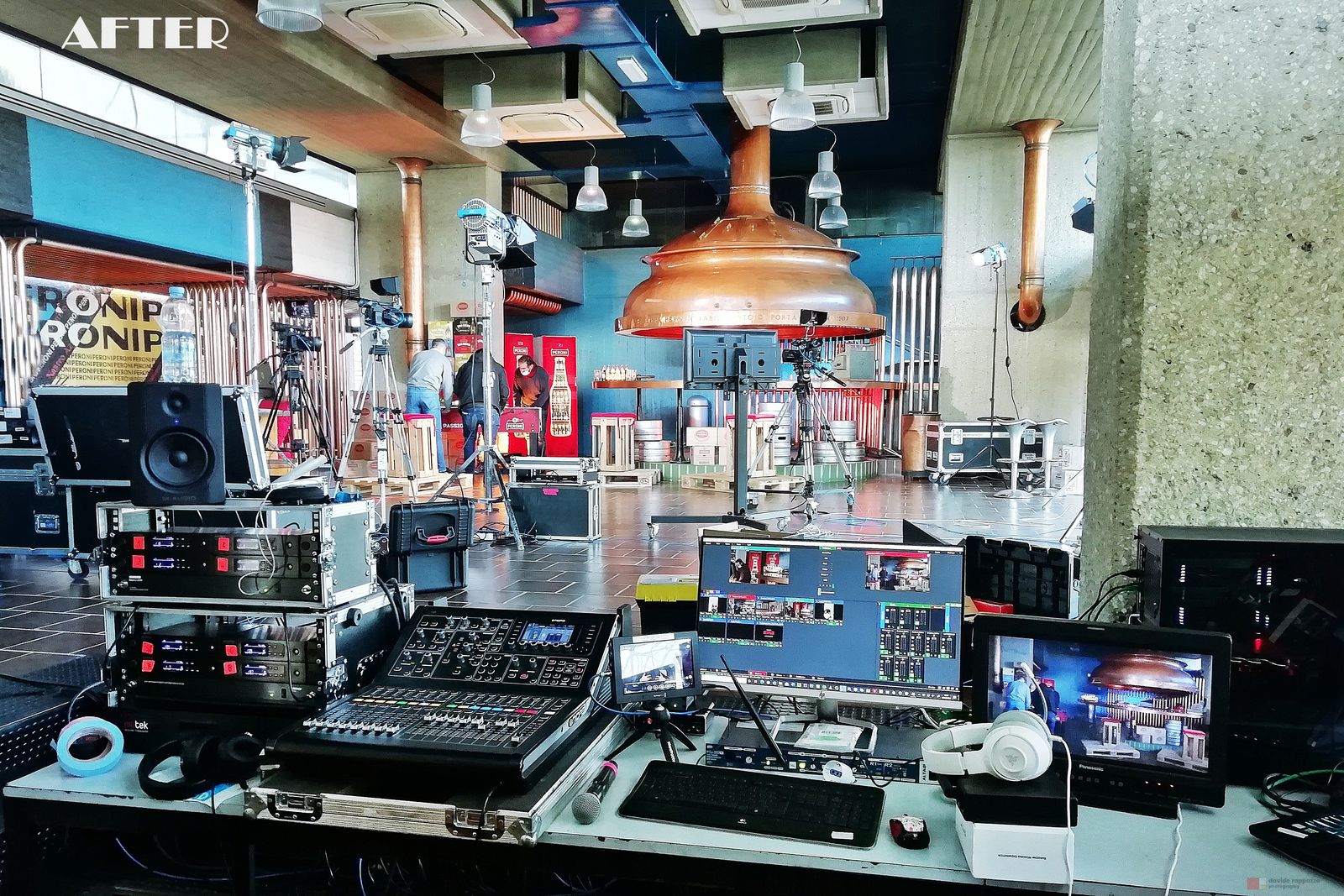 Allestimento cineprese per evento aziendale